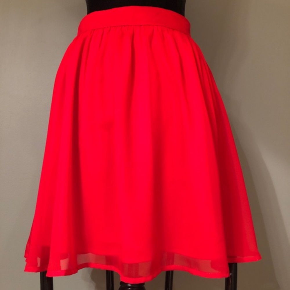 Paraella Red Layered Skirt